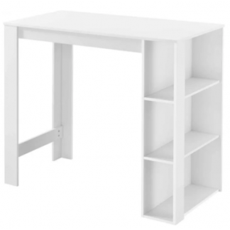 Barbord i møbelplade H105,5 x B120 x D60 cm - Hvid