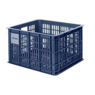 Basil Crate M - Plast kurv til MIK - Til opbevaring eller bagagebærer - Blå - 95% recycled material