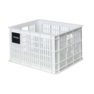 Basil Crate M - Plast kurv til MIK - Til opbevaring eller bagagebærer - Hvid - 95% recycled material