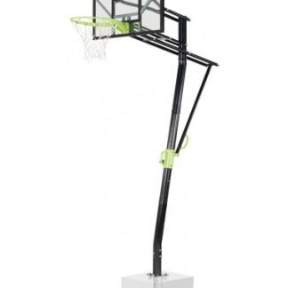 EXIT Galaxy basketball plade til installation på jorden - Grøn/Sort