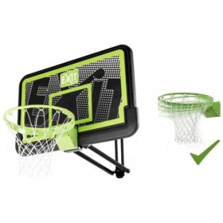 EXIT Galaxy vægmonteret basketball plade med dunk-basketballkurv - Sort