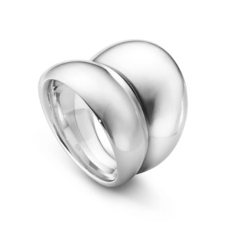 Georg Jensen Curve ring i sølv - 10017434 Sølv 48