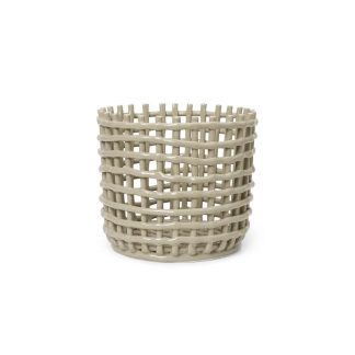 ferm LIVING - Ceramic Basket Large Cashmere
