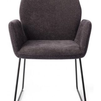2 x Misaki Spisebordsstole H87 cm polyester - Sort/Antracit