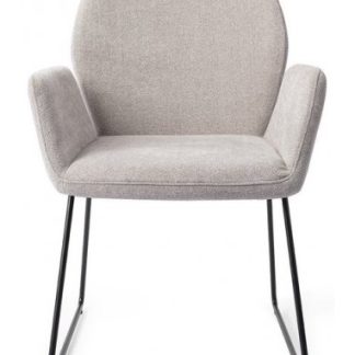 2 x Misaki Spisebordsstole H87 cm polyester - Sort/Grå