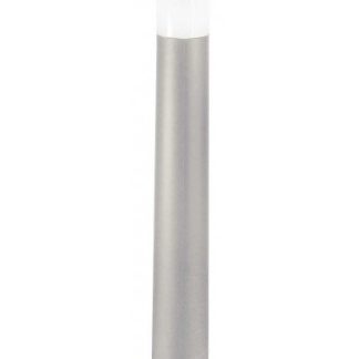 AMELIA Bedlampe i resin og polycarbonat H80 cm 1 x E27 - Grå/Hvid