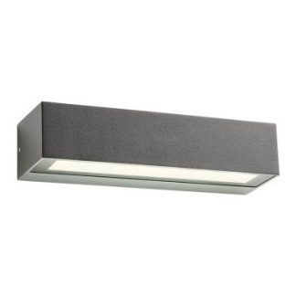 AROOS Væglampe i aluminium og glas B22 cm 1 x 7W SMD LED - Mat mørkegrå