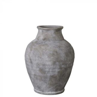 Anna krukke i keramik - Antik grå - H30,5 cm fra Lene Bjerre