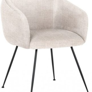 Avanti spisebordsstol i metal og polyester H80 cm - Sort/Natur