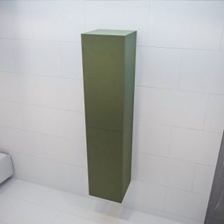 BEAM højskab til badeværelset 160 x 35 cm MDF - Armygrøn