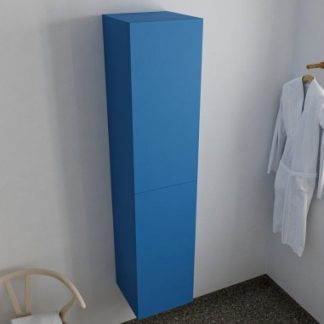 BEAM højskab til badeværelset 160 x 35 cm MDF - Jeansblå