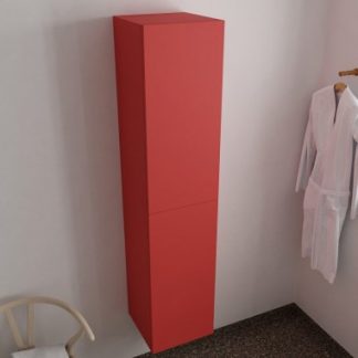 BEAM højskab til badeværelset 160 x 35 cm MDF - Rød