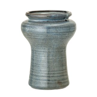 Bloomingville Thorleif Vase, Blå, Stentøj