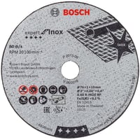Bosch sk?reskive Expert til INOX, ?76/10 mm x 1 mm, 5 stk.