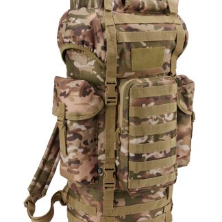 Brandit Combat Backpack Molle - 65 Liter (Tactical Camo, One Size)