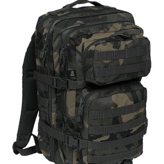Brandit U.S. Assault Pack, Large (Black Camo, One Size)