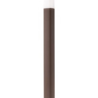 CRAYON Bedlampe i aluminium og polycarbonat H80 cm 1 x E27 - Mat mørkebrun
