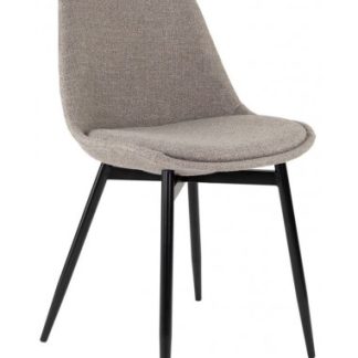 Dani spisebordsstol i metal og polyester H85 cm - Sort/Grå