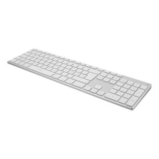 Deltaco Full-Size Bluetooth Aluminium Tastatur - Sølv