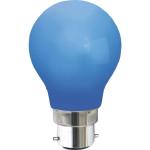 Diolux Udendørs LED 1w B22, blå, polycarbonat, ikke dæmpbar