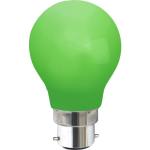 Diolux Udendørs LED 1w B22, grøn, polycarbonat, ikke dæmpbar
