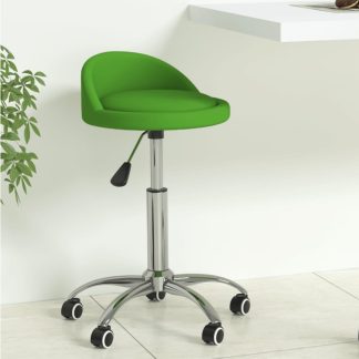 Drejelig spisebordsstol kunstlæder grøn