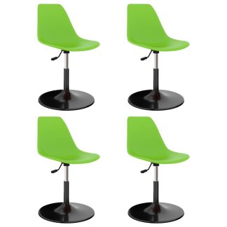 Drejelige spisebordsstole 4 stk. PP grøn