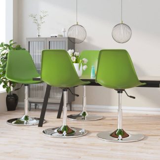 Drejelige spisebordsstole 4 stk. PP grøn