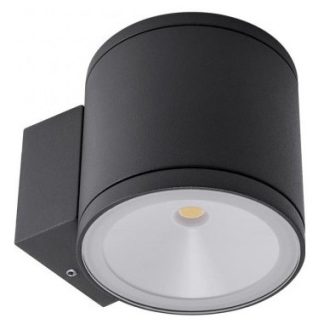 ETA Væglampe i aluminium og glas H8,6 cm 1 x 6W COB LED - Mat mørkegrå