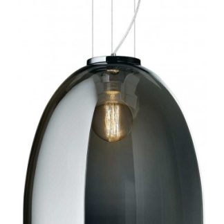 EVA Loftlampe i glas Ø33 cm 1 x E27 - Røget grå