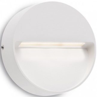 EVEN Væglampe i aluminium Ø10 cm 1 x 3W SMD LED - Mat hvid