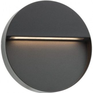 EVEN Væglampe i aluminium Ø21,5 cm 1 x 9W SMD LED - Mat mørkegrå