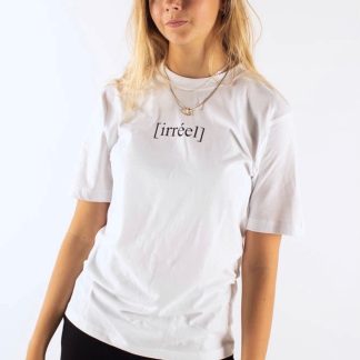Elisa Mid Logo T-shirt - White - Irréel - Hvid XS