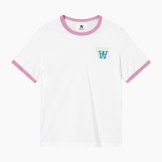 Fia Stacked Logo T-Shirt - White - Wood Wood - Hvid XL
