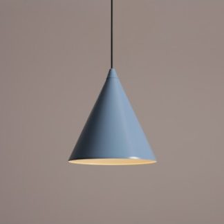 Form loftlampe i metal Ø24 cm 1 x E27 - Støvet blå