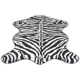 Formet tæppe 70x110 cm zebraprint