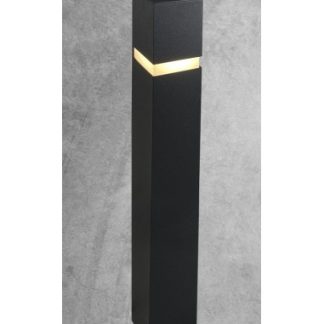 Fuku Bedlampe i stål og plexiglas H80 cm 1 x E14 - Antracit