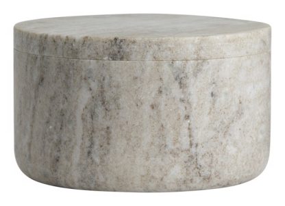GRINA marmor krukke med låg - Brun - Medium fra Nordal