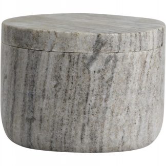 GRINA marmor krukke med låg - Brun - small fra Nordal