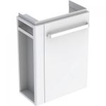Geberit Renova compact vaskeskab 448x252x604mm 1låge/håndkl.holder tv blankpoleret