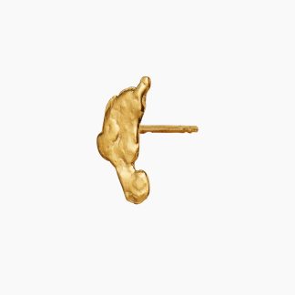 Gold Splash Earring - Gold - Stine A - Guld One Size