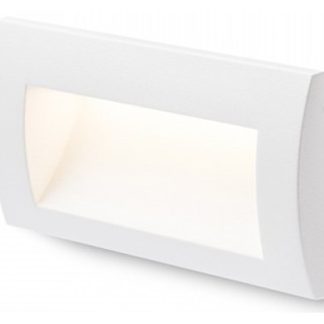 Gordiq L Væglampe til indbygning 14 x 7 cm 3W LED - Hvid