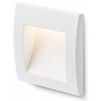 Gordiq S Væglampe til indbygning 9 x 9 cm 1,5W LED - Hvid