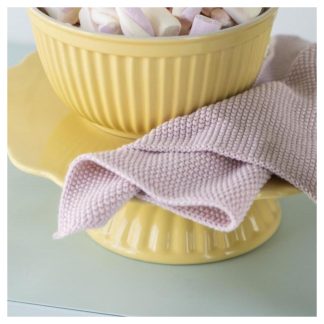 Håndklæde "Mynte" rosa strikket - Ib Laursen - 40x60