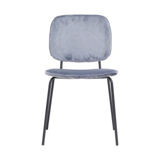 House Doctor - Comma spisebordsstol i grå velour