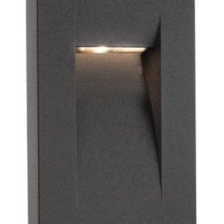 INNER Væglampe til indbygning B7,5 cm 1 x 3W CREE LED - Mat mørkegrå