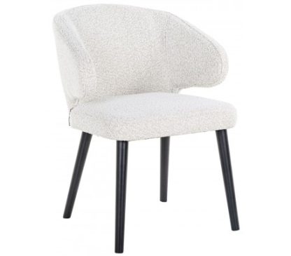 Indigo spisebordsstol i polyester H81 cm - Sort/Hvid