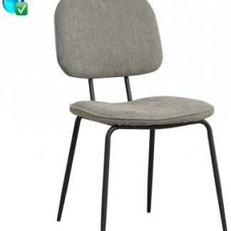 Ivar Spisebordsstol i genanvendt polyester H83 cm - Sort/Grøn