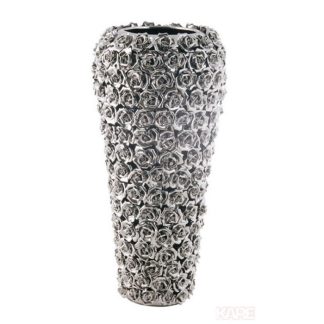 KARE DESIGN Rose Multi Chrome vase, stor - krom fajance (Ø21,5)