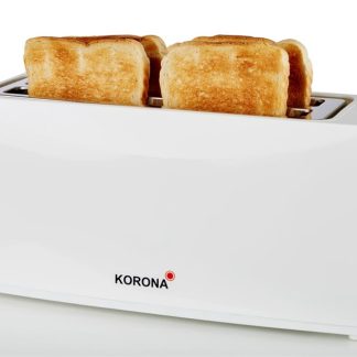 Korona 21043 Long Slot Toaster brødrister hvid til 4 skiver 1200W